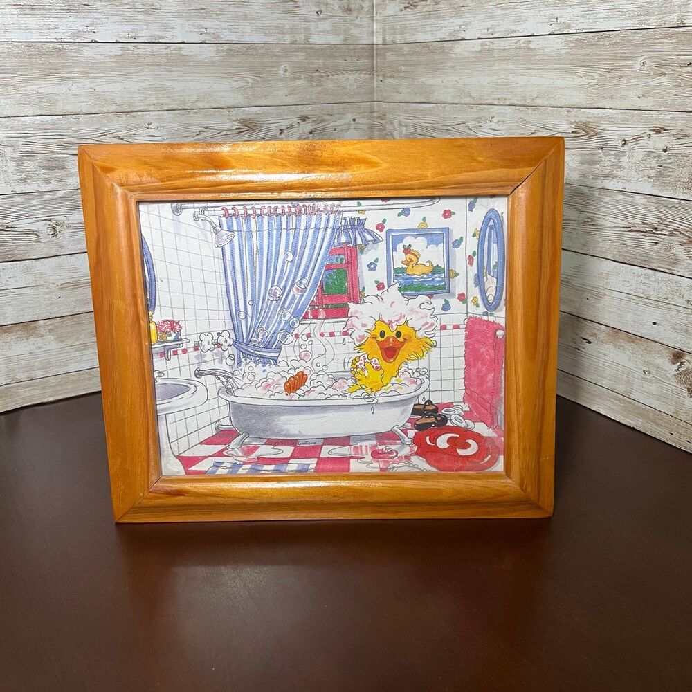 Vintage Suzy Spafford print‎ and frame -1980's